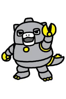 Chibi Mechagodzilla portrait